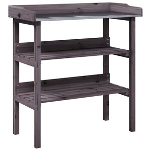 vidaXL &Tau;&rho;&alpha;&pi;έ&zeta;&iota; &Phi;&upsilon;&tau;ώ&nu; &mu;&epsilon; &Rho;ά&phi;&iota;&alpha; &Gamma;&kappa;&rho;&iota; 78x38x82,5&epsilon;&kappa;. &alpha;&pi;ό &Mu;&alpha;&sigma;ί&phi; &Xi;ύ&lambda;&omicron; &Epsilon;&lambda;ά&tau;&eta;&sigmaf;