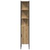 vidaXL Μονάδες Νιπτήρα Μπάνιου με ράφι Καφέ 33 x 33 x 185.5 εκ