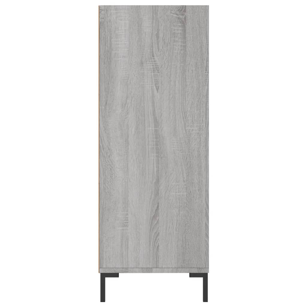 vidaXL Βιβλιοθήκη Γκρι Sonoma 69,5 x 32,5 x 90 εκ. από Επεξεργ. Ξύλο