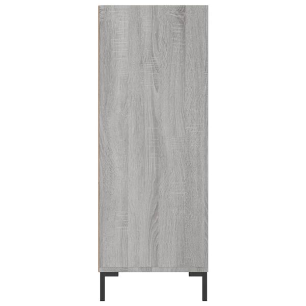vidaXL Βιβλιοθήκη Γκρι Sonoma 69,5 x 32,5 x 90 εκ. από Επεξεργ. Ξύλο