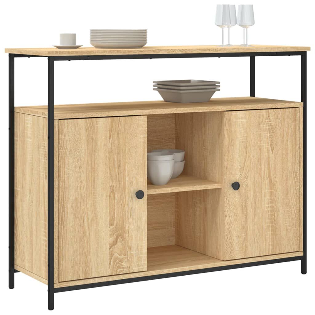vidaXL Ντουλάπι Sonoma δρυς 100x35x80 εκ. Επεξεργασμένο Ξύλο