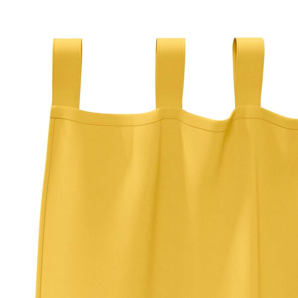 vidaXL Κουρτίνες 2 pcs κίτρινο μουσταρδί 245 x 140 εκ. Πολυεστέρας