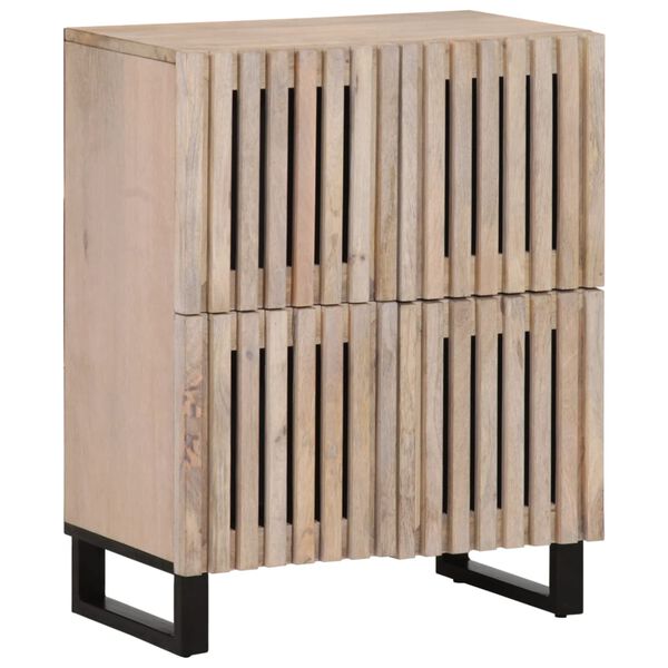 vidaXL Ντουλάπι 60 x 34 x 75 εκ. από Μασίφ Ξύλο Μάνγκο