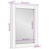 vidaXL Καθρέφτης Μπάνιου με καθρέφτη Καφέ 50 x 2.5 x 70 εκ