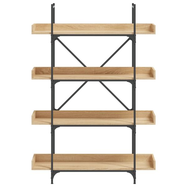 vidaXL Βιβλιοθήκη 4 Επιπέδων Sonoma Δρυς 100x33x145,5εκ. Επεξεργ. Ξύλο