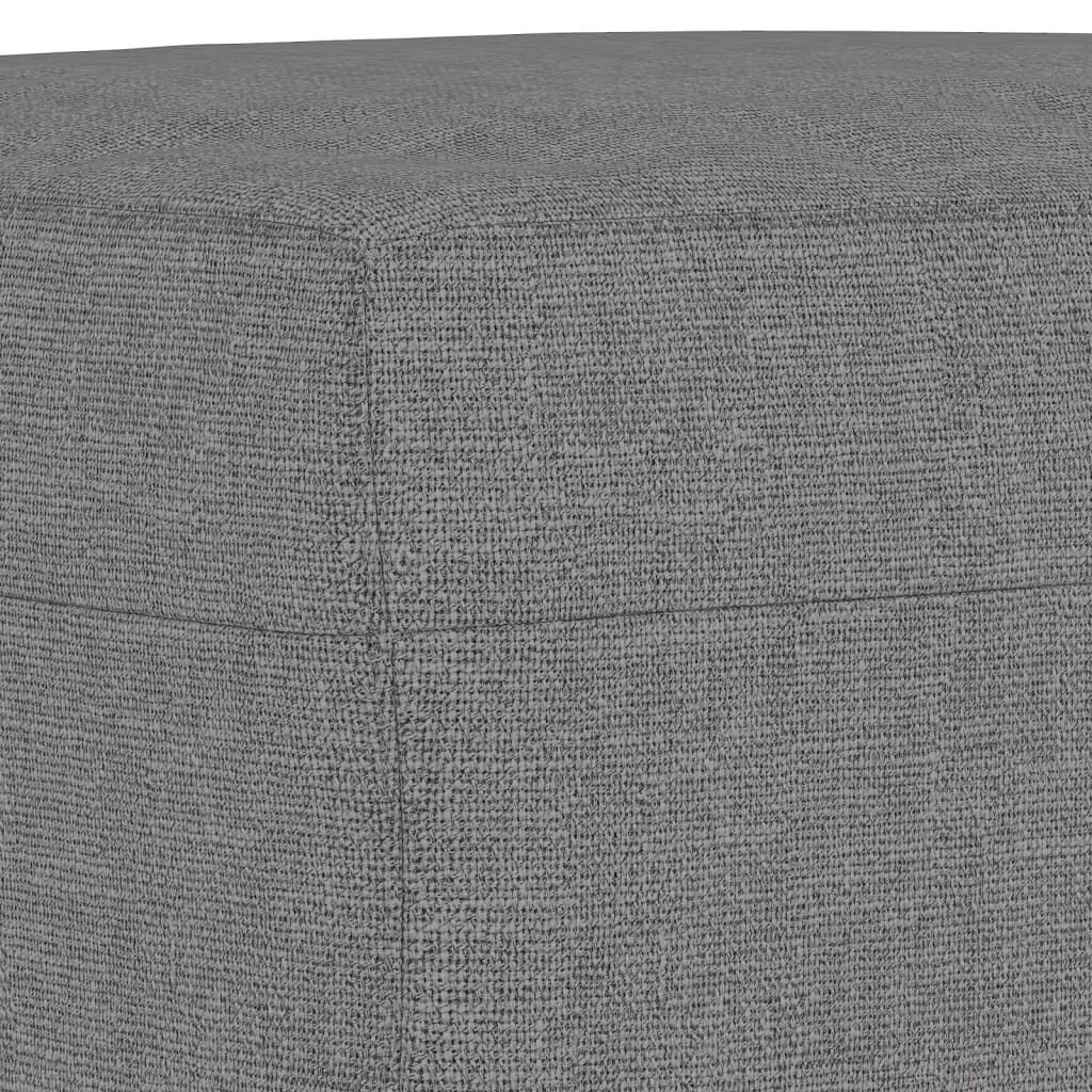 vidaXL Πάγκος Σκούρο Γκρι 100x35x41 εκ. Υφασμάτινος