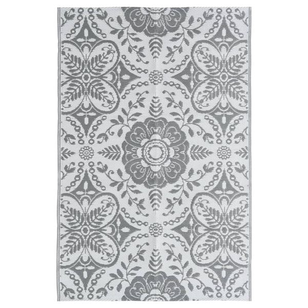 vidaXL Χαλί εξωτερικού χώρου ARAKIL ανοιχτό γκρι 190x290 cm PP