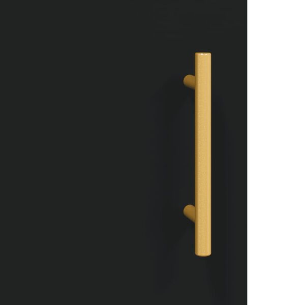 vidaXL Ντουλάπι Μαύρο 90 x 34 x 80 εκ. από Επεξεργασμένο Ξύλο