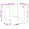 VidaXL Πάγκος Εργασίας 100x60x81,5 cm Μασίφ Ξύλο Δρυς