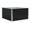 vidaXL Ζαρντινιέρα Ψηλή Ανθρακί 100x100x45 εκ. Γαλβανισμένος Χάλυβας