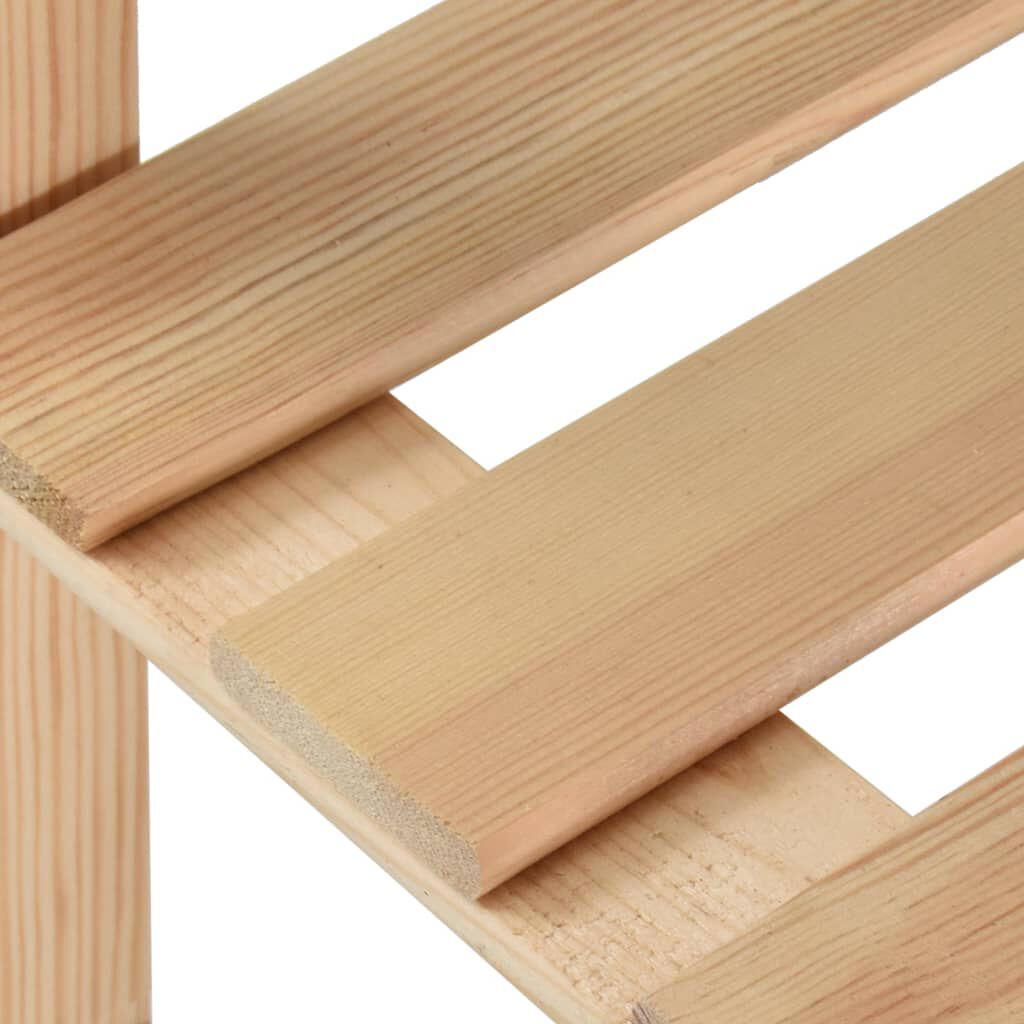 vidaXL Ραφιέρα 5 Επιπέδων 170 x 28,5 x 170 εκ. από Μασίφ Ξύλο Πεύκου