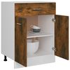 vidaXL Ντουλάπι με Συρτάρια "Lyon" Καπνιστή Δρυς 60x46x81,5 εκ. από Τεχνητό Ξύλο