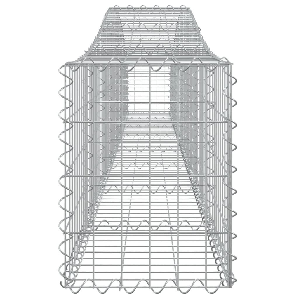 vidaXL Συρματοκιβώτια Τοξωτά 7 τεμ. 400x30x40/60 εκ. Γαλβαν. Ατσάλι