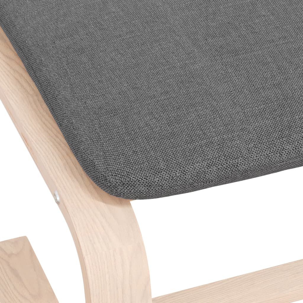 vidaXL Υποπόδιο Σκούρο Γκρι 51 x 41 x 40 εκ. Υφασμάτινο