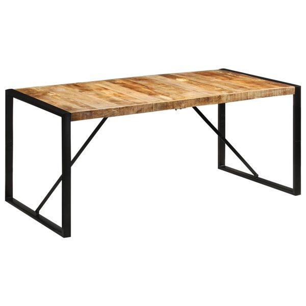 vidaXL Τραπεζαρία 175x90x76 εκ. από Μασίφ Ακατέργαστο Ξύλο Μάνγκο