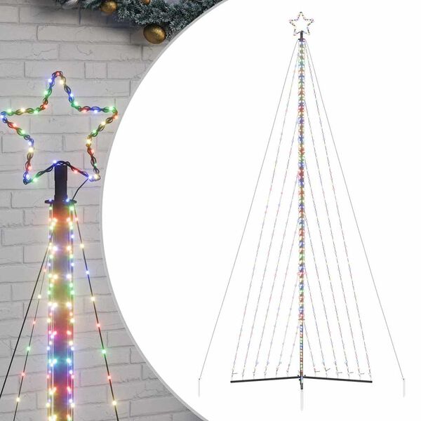 vidaXL Χριστουγεννιάτικο δέντρο LED 789 LED πολύχρωμα 476 εκ.