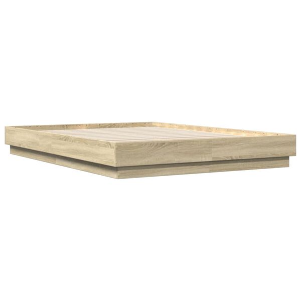 vidaXL Πλαίσιο Κρεβατιού Sonoma Δρυς 160x200 εκ. Επεξεργασμένο Ξύλο
