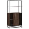 vidaXL Highboard καφέ δρυς Κατασκευασμένο ξύλο και μέταλλο