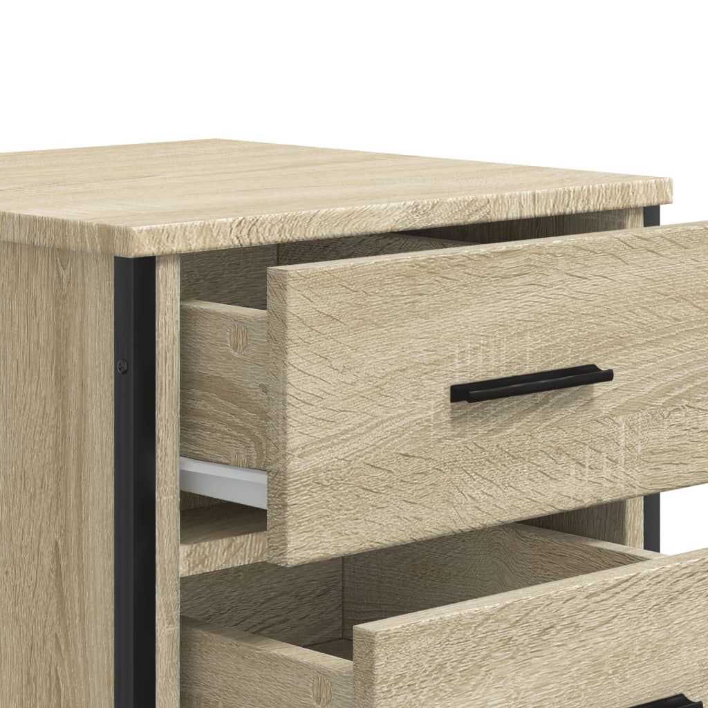 vidaXL Κομοδίνο Sonoma Δρυς 40x41x60 εκ. από Επεξεργασμένο Ξύλο