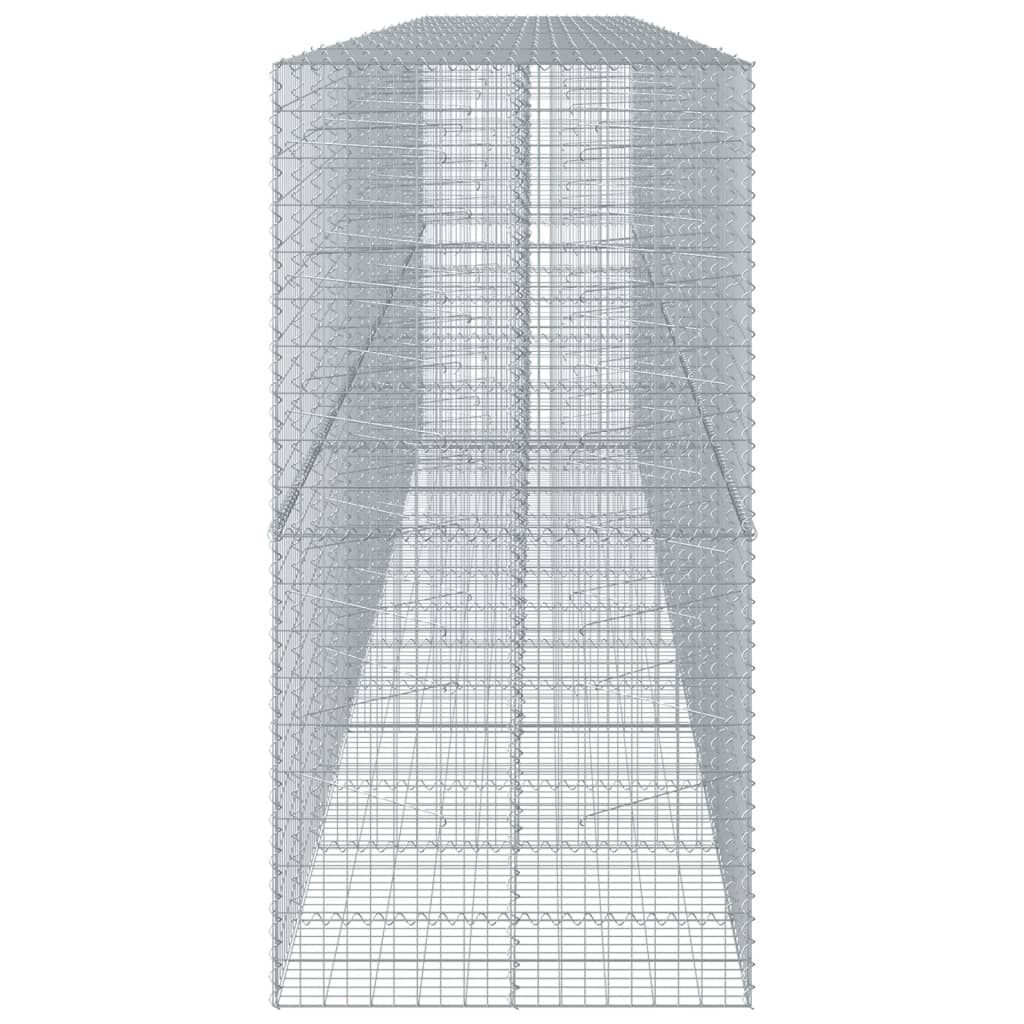 vidaXL Συρματοκιβώτιο με Κάλυμμα 700x100x200εκ από Γαλβανισμένο Χάλυβα