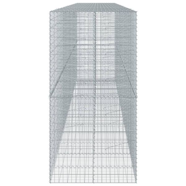 vidaXL Συρματοκιβώτιο με Κάλυμμα 700x100x200εκ από Γαλβανισμένο Χάλυβα