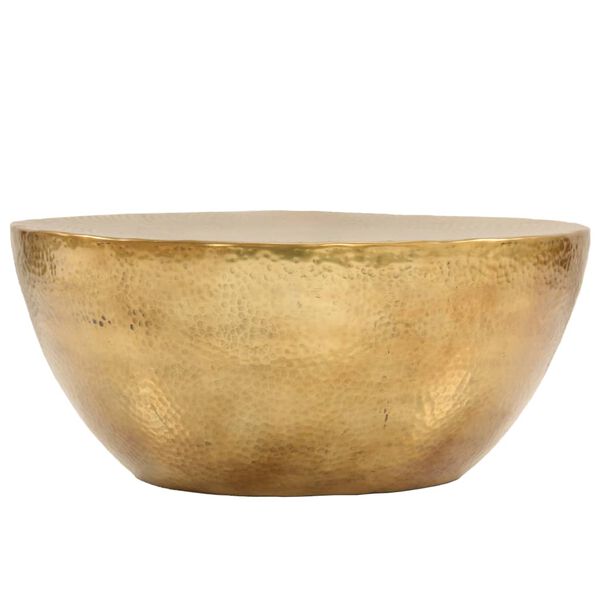 vidaXL Τραπεζάκι Σαλονιού Hammered Μπρούτζινο 70x30 εκ. από Αλουμίνιο