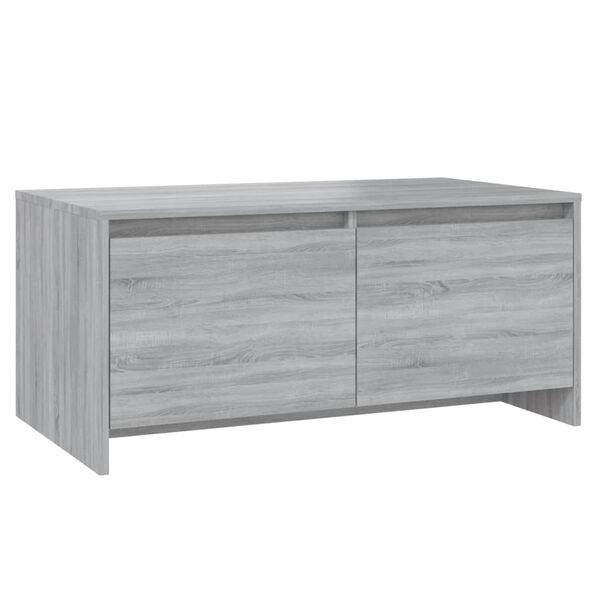 vidaXL Τραπεζάκι Σαλονιού Γκρι Sonoma 90x50x41,5 εκ. Επεξ. Ξύλο