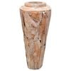 vidaXL Βάζο Διακοσμητικό 40 x 100 εκ. από Μασίφ Ξύλο Teak