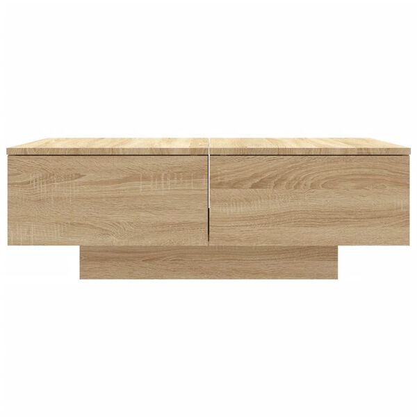 vidaXL Τραπεζάκι Σαλονιού Sonoma Δρυς 90 x 60 x 31 εκ. από Επεξ. Ξύλο