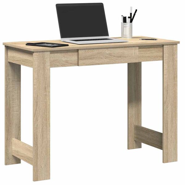vidaXL Γραφείο Sonoma Δρυς 100x45x75 εκ. από Επεξεργασμένο Ξύλο