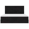 vidaXL Οθωμανικό κρεβάτι με στρώματα Μαύρο 180x200cm Velvet