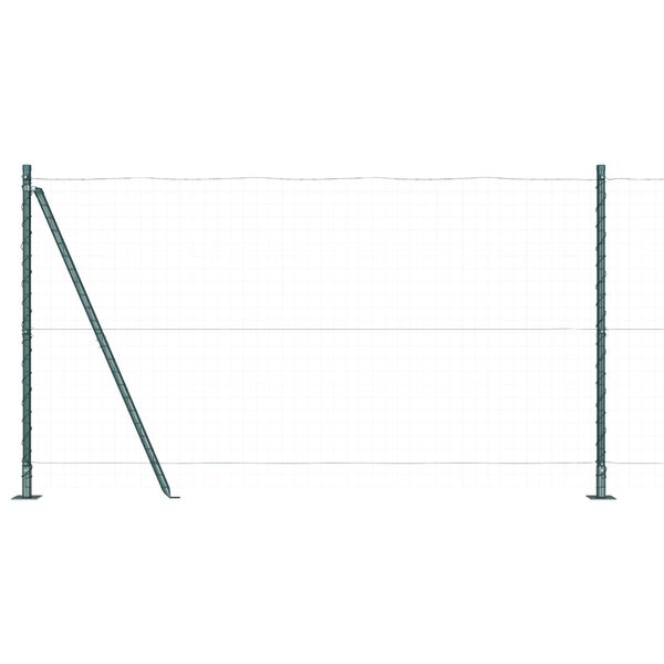 vidaXL Στυλίδια Φράχτη με Βάσεις 52 τεμ Ø32mm 68,5cm Γαλβανισμένο Ατσάλι