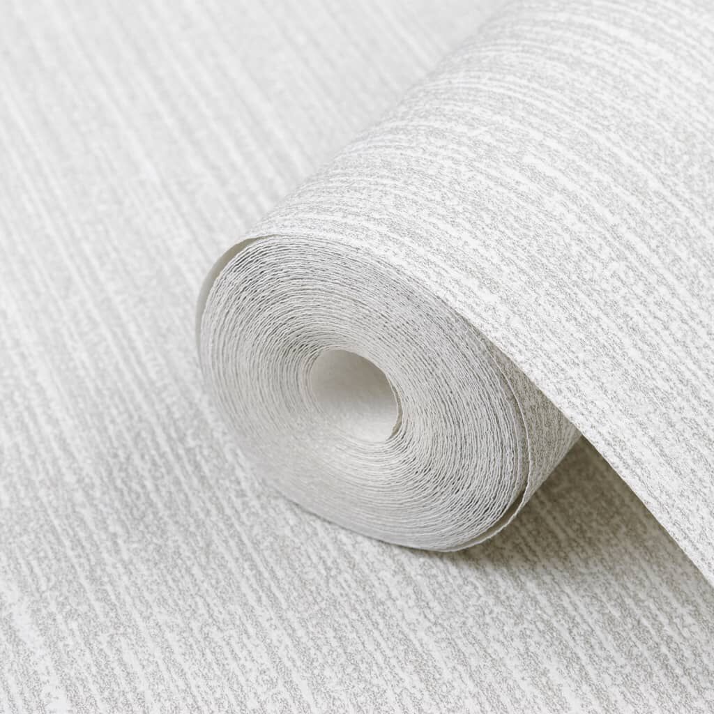 vidaXL Ταπετσαρία 3D Μονόχρωμη Γκρι 10x0,53μ Non-woven