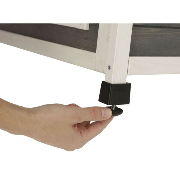Kerbl Outdoor Γατόσπιτο Family 57 x 55 x 80 εκ. Γκρι και Λευκό