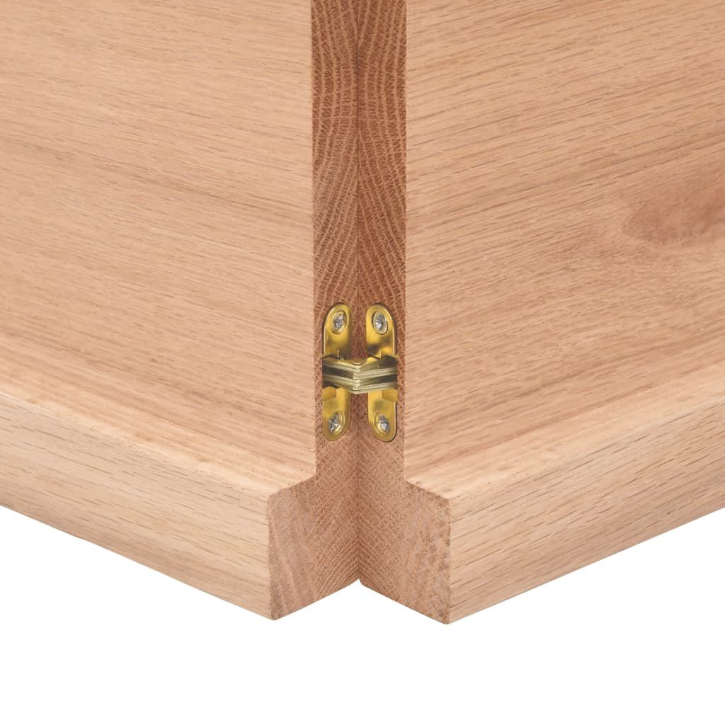 vidaXL Επιφ Τραπεζιού Αν Καφέ 120x40x(2-4)εκ. Επεξ. Μασίφ Ξύλο Δρυός