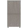 vidaXL Ντουλάπα HAMAR Αν. Γκρι 89 x 50 x 180 εκ. από Μασίφ Ξύλο Πεύκου