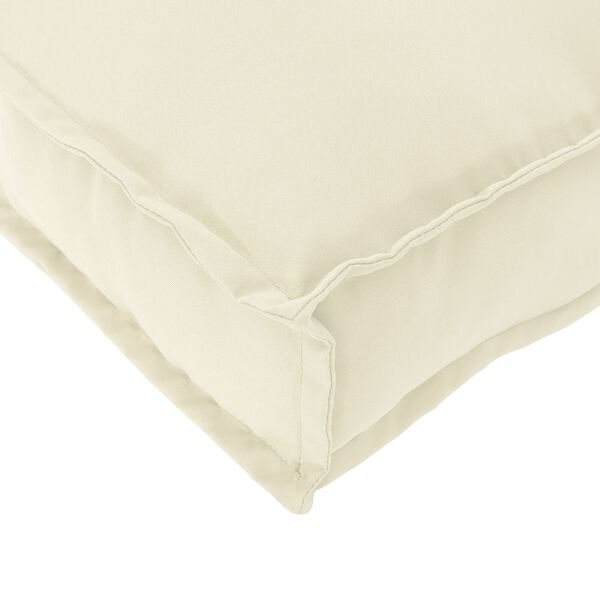 vidaXL Μαξιλάρια Παλέτας 2 τμχ Κρεμ 40 x 40 x 8 εκ. Ύφασμα Oxford.