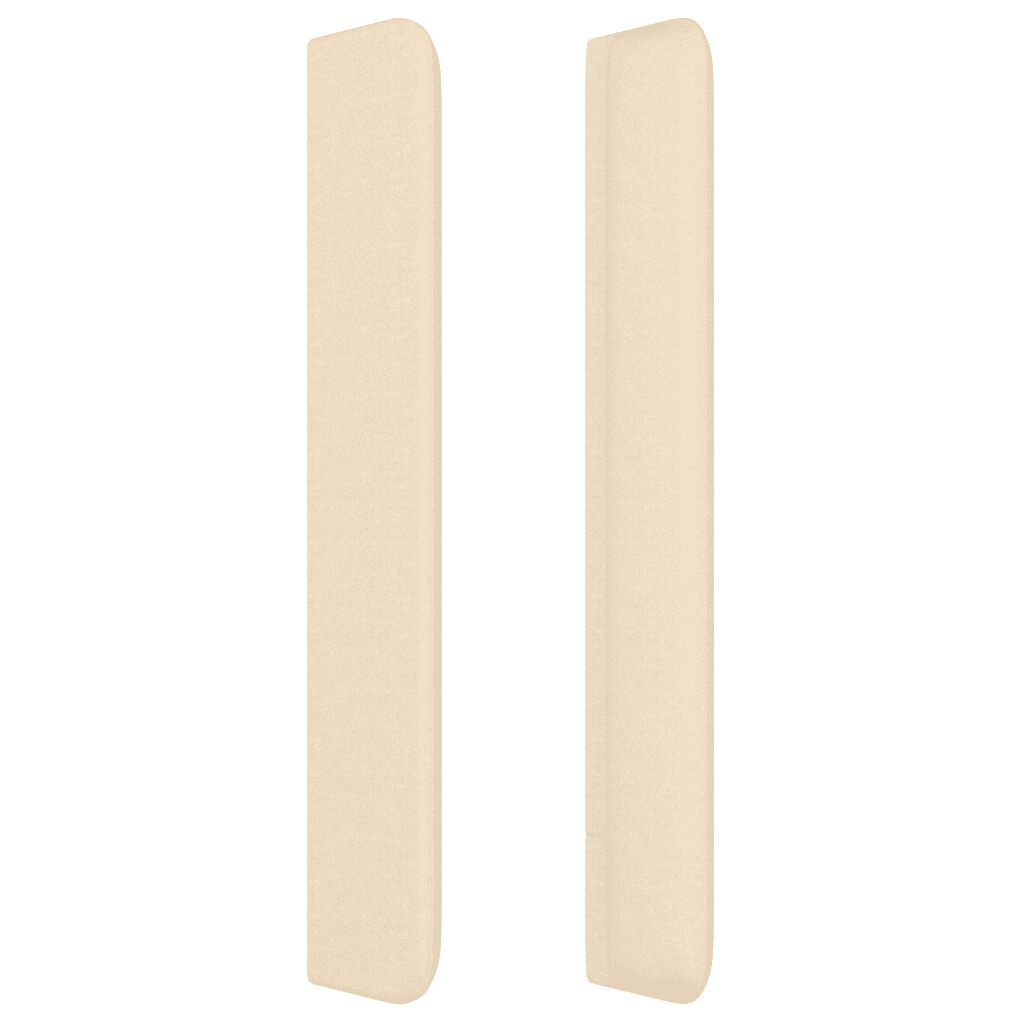 vidaXL Κρεβάτι Boxspring με Στρώμα Κρεμ 100 x 200 εκ. Υφασμάτινο