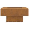 vidaXL Φωτιά Καφέ 80 x 80 x 40 cm Ατσάλι σκληρυθέν στον αέρα