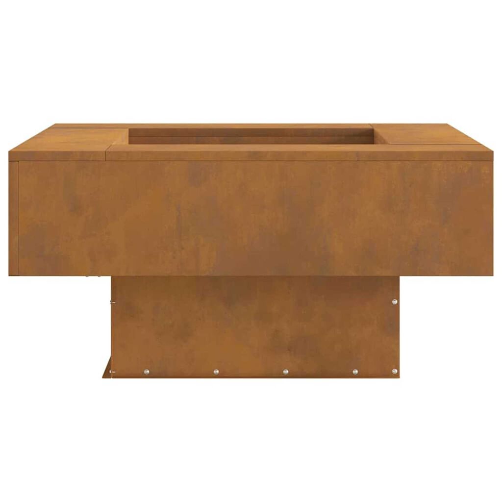 vidaXL Φωτιά Καφέ 80 x 80 x 40 cm Ατσάλι σκληρυθέν στον αέρα