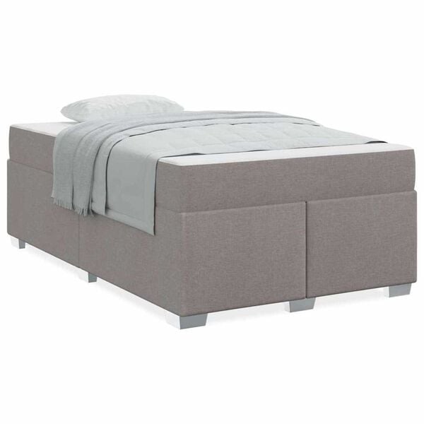 vidaXL Σκελετός Κρεβατιού Taupe 120 x 190 cm ύφασμα