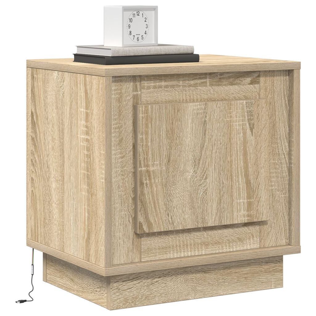 vidaXL Κομοδίνα Σετ 2 Sonoma oak Επεξεργασμένο ξύλο 44 x 34.5 x 45 εκ