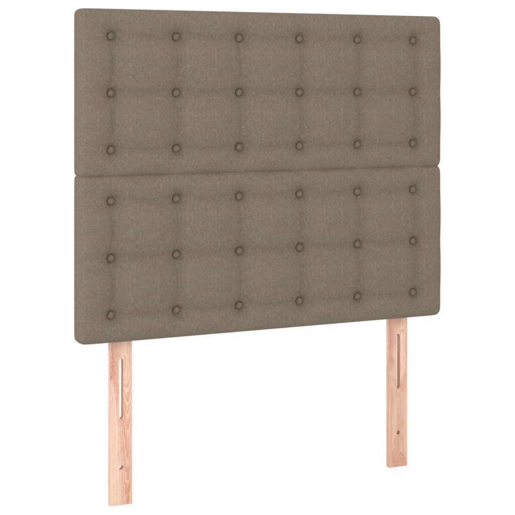 vidaXL Σκελετός Κρεβατιού Χωρίς Στρώμα Taupe 120x200 εκ. Υφασμάτινο