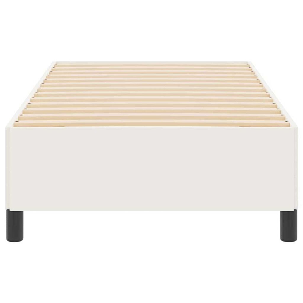 vidaXL Σκελετός Κρεβατιού Κρεμ 90 x 190 cm Βελούδο
