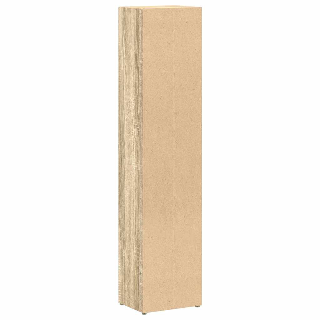 vidaXL Έπιπλα για CD 2 τεμ. Sonoma Δρυς 21x16x93,5 εκ. από Μοριοσανίδα