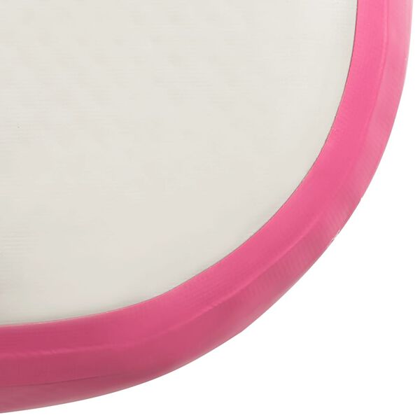 vidaXL Στρώμα Ενόργανης Φουσκωτό Ροζ 400 x 100 x 20 εκ. PVC με Τρόμπα