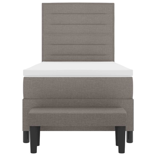 vidaXL &Kappa;&rho;&epsilon;&beta;ά&tau;&iota; &mu;&epsilon; &epsilon;&lambda;&alpha;&tau;ή&rho;&iota;&alpha; &mu;&epsilon; &sigma;&tau;&rho;ώ&mu;&alpha; Taupe 90 x 190 cm ύ&phi;&alpha;&sigma;&mu;&alpha;