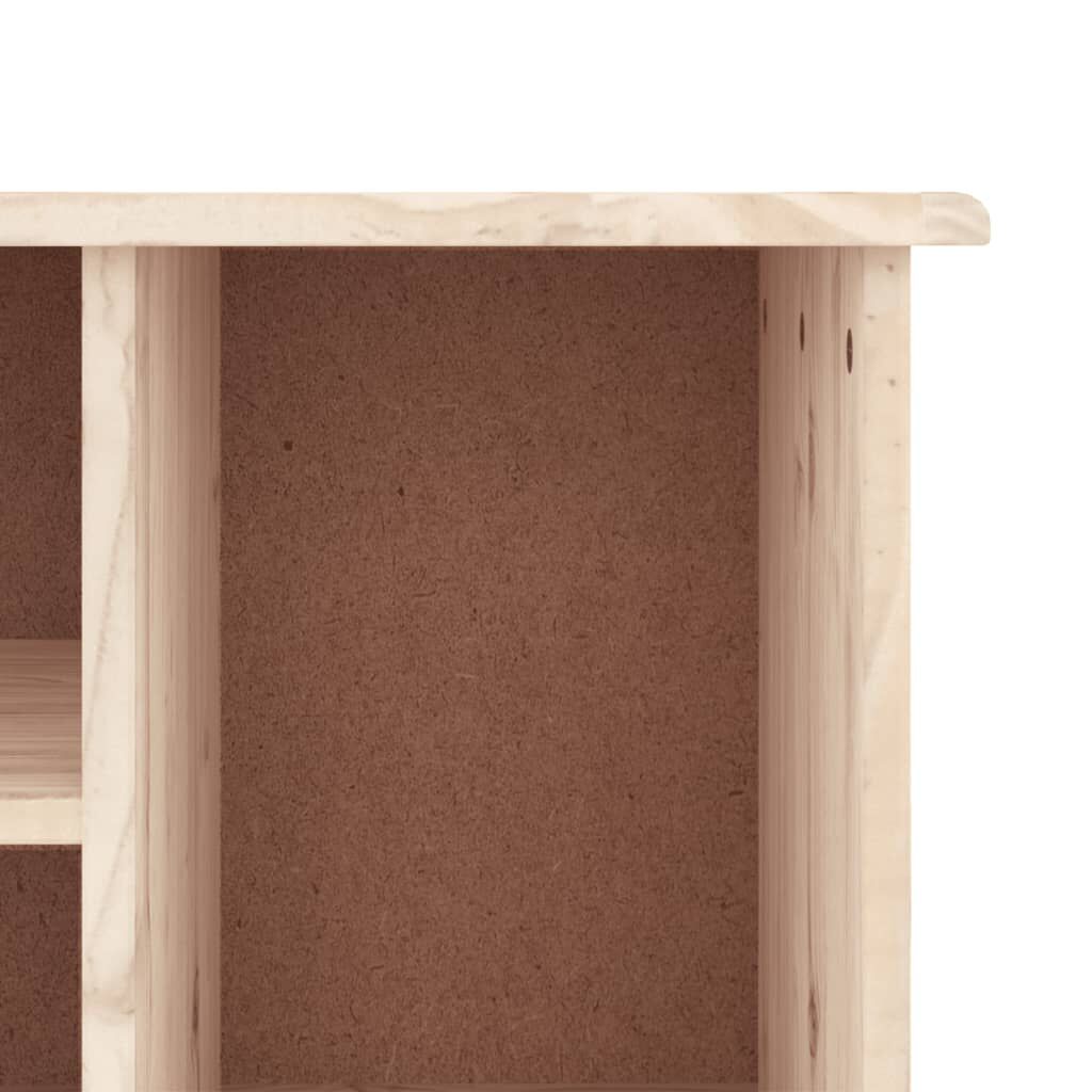 vidaXL Παπουτσοθήκη ALTA 100 x 35 x 45 εκ. από Μασίφ Ξύλο Πεύκου