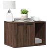vidaXL Τουαλέτα Γάτας Περίφραξη Καφέ Δρυς 60x40x40 εκ. Επεξ. Ξύλο