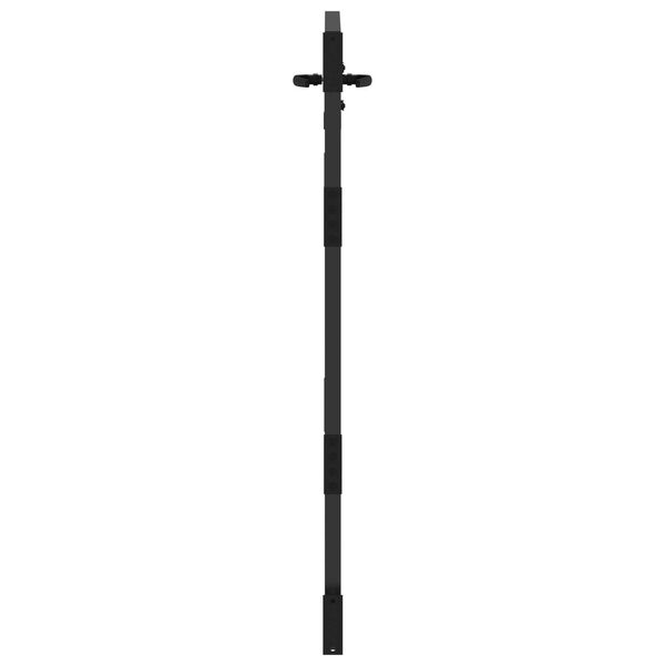 vidaXL Πύλη Κήπου Μαύρο 105 x 150 cm Ατσάλι με Επικάλυψη Πούδρας